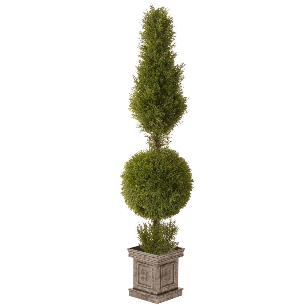 National Tree Company 72 in. Artificial Arborvitae Tree in Dark Green