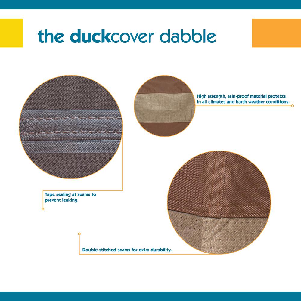 Duck Covers Ultimate 88 In Brown Patio Umbrella Cover With Integrated Installation Pole Uum881527 The Home Depot