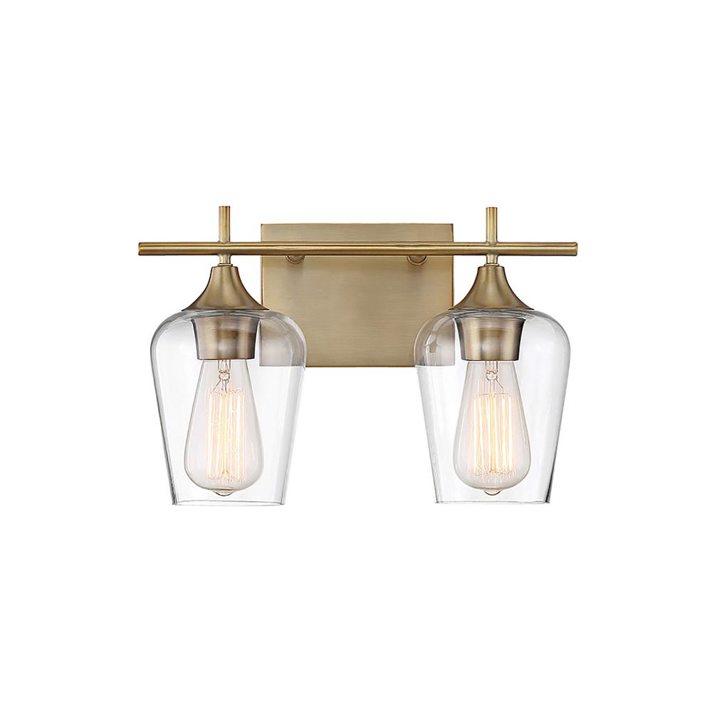 Filament Design 2Light Warm Brass Bath LightCLISH266911 The Home Depot