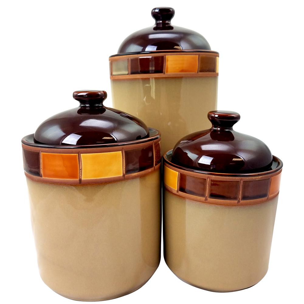 kitchen canister sets gray