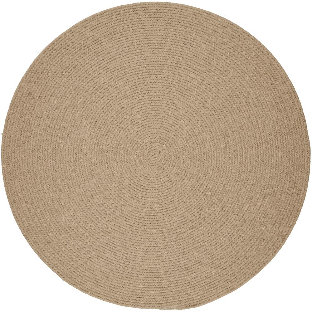 Rhody Rug Joy Braids Solid Sand Beige 4 Ft X Round Indoor Rhody Rug Joy Braids Solid Sand Beige 4 Ft X Round Indoor