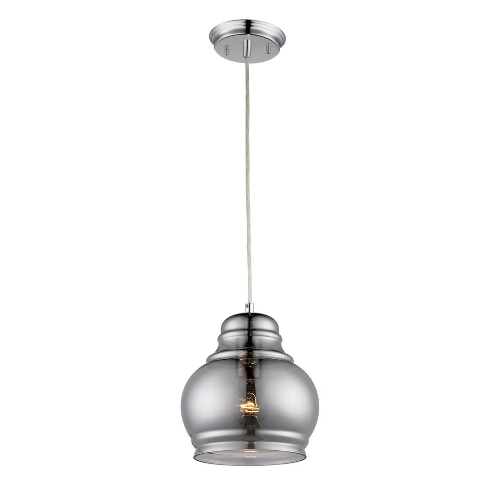 Bel Air Lighting Rhome 1 Light Polished Chrome Pendant Pnd 1087 Bel Air Lighting Rhome 1 Light Polished Chrome Pendant