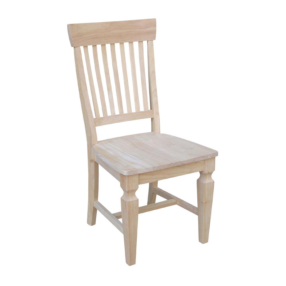 Unfinished Wood Dining Chairs Kitchen Dining Room Furniture The Home Depot