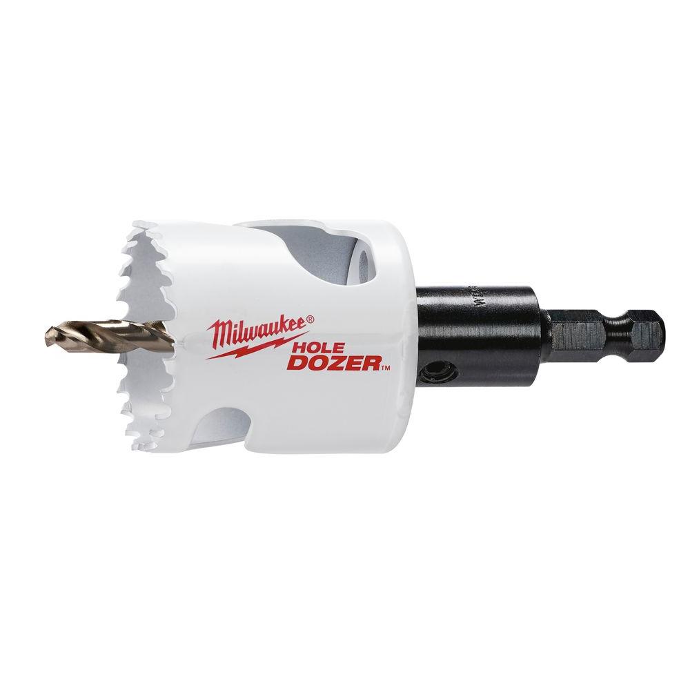 Milwaukee 1-3/4 in. Hole Dozer Bi-Metal Hole Saw with 3/8 in. Arbor & Pilot Bit
