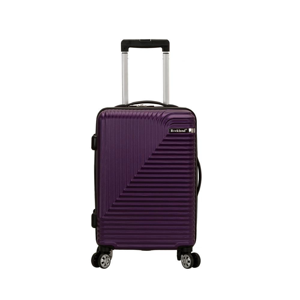 purple hardside luggage