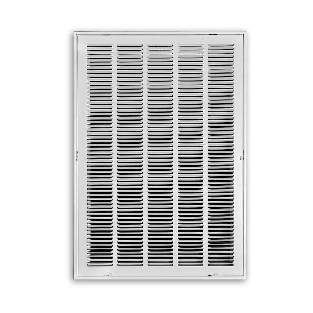 TruAire 24 in. x 16 in. White Return Air Filter Grille-H190 24X16 ...