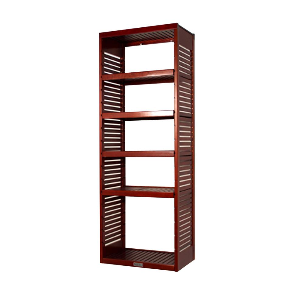 John Louis Home 16 In Deep Deluxe Tower Kit With Shelves Red John Louis Home