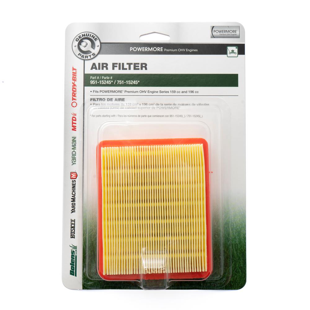 MTD Genuine Factory Parts Air Filter for TroyBilt 159cc and 196cc