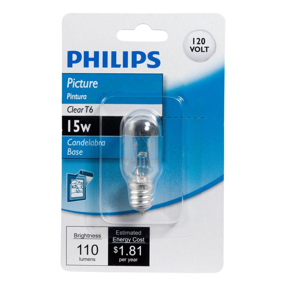 Philips 25Watt T10 Incandescent Clear Tubular Light Bulb415851 The Home Depot