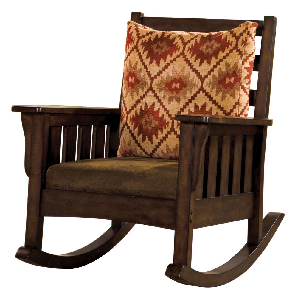 oak rocker glider