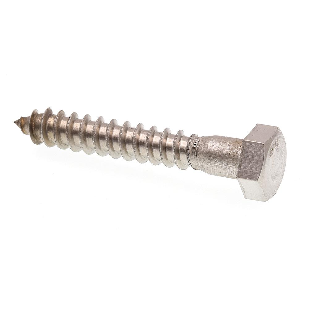 5/16 in. x 2 in. Grade 18-8 Stainless Steel Hex Lag Screws (25-Pack Home Depot Stainless Steel Lag Bolts