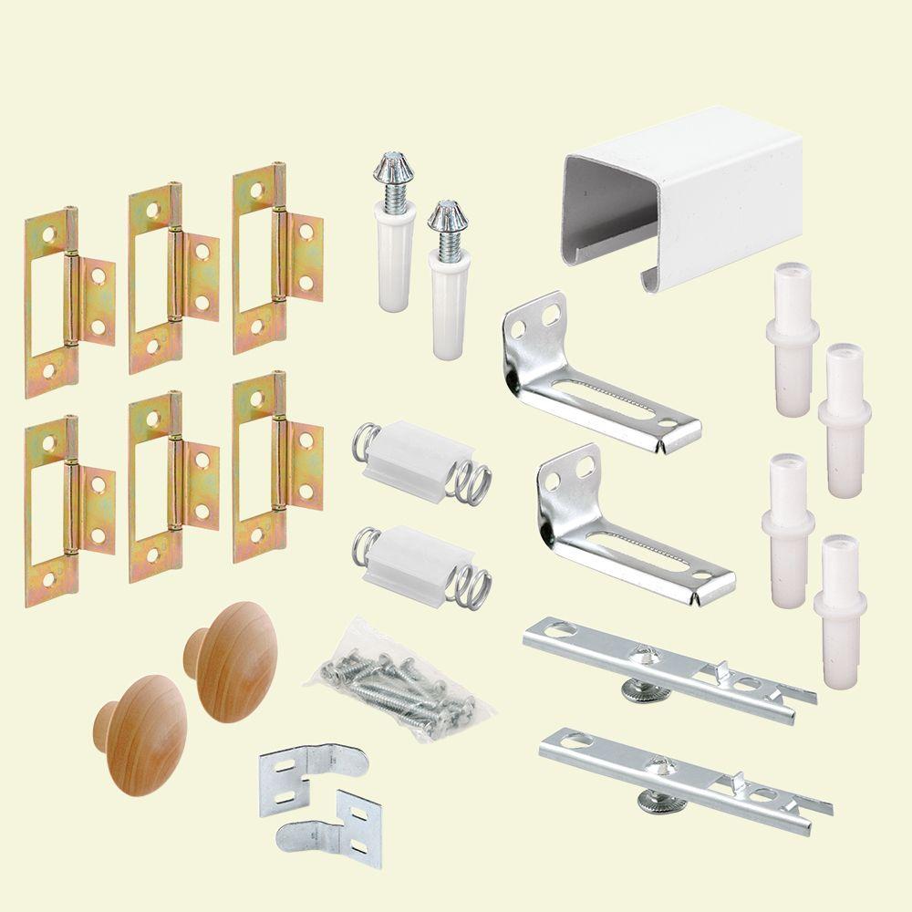 Prime Line 72 In Bi Fold Closet Door Track Kit 164689 The Home