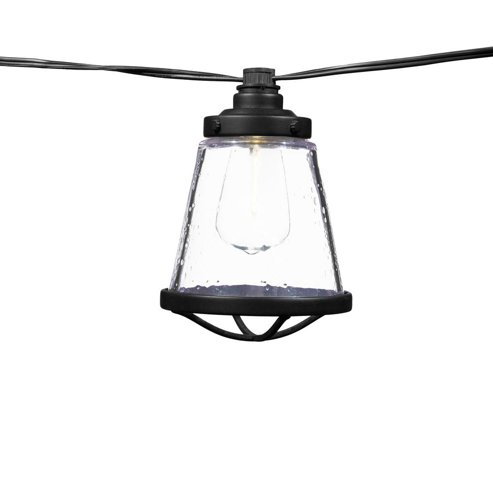 Hampton Bay Outdoor/Indoor 11 ft. PlugIn LED ST38 Vintage Bulb String