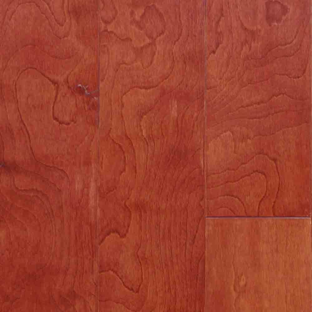 Millstead Birch Bordeaux 3/8 in. Thick x 4-1/4 in. Wide x Random ...