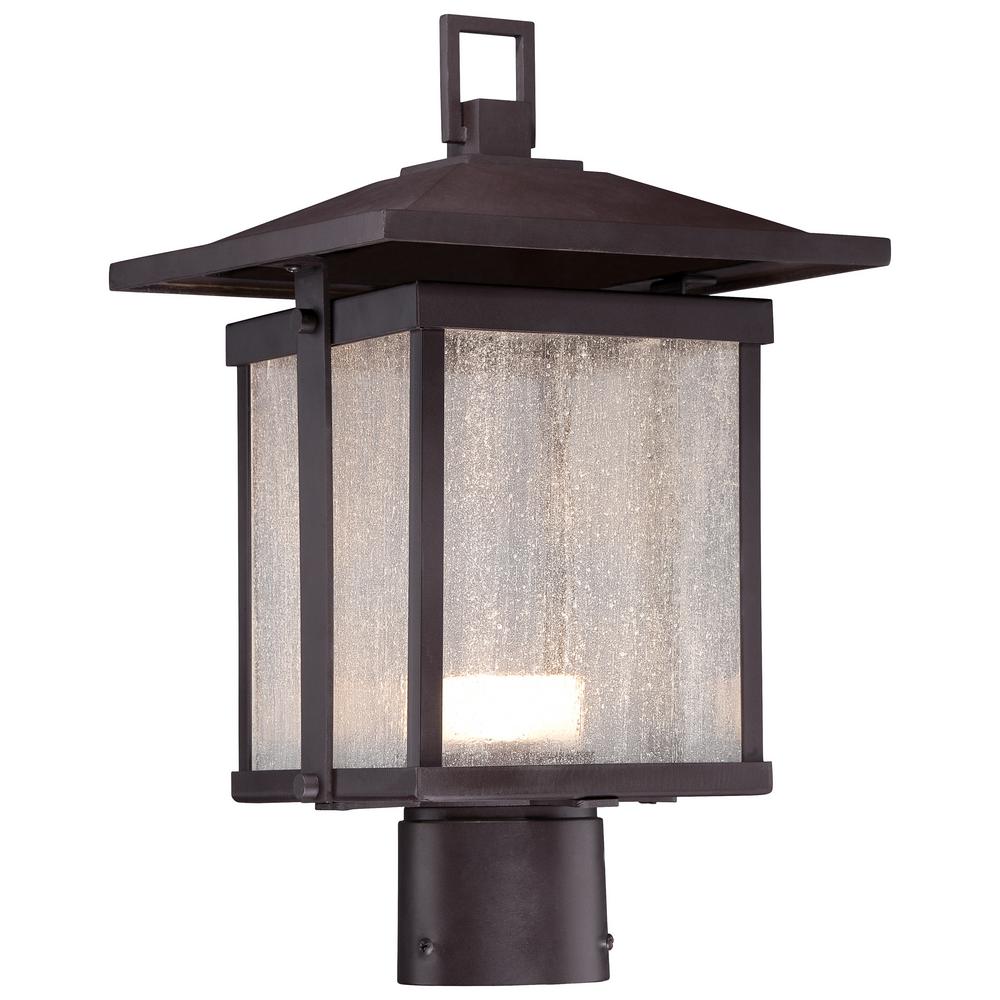Mission Craftsman Post Lighting Outdoor The Home Depot Mission Craftsman Post Lighting