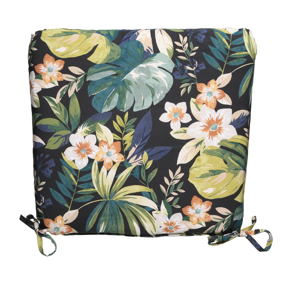 Hampton Bay 20 X 19 Outdoor Chair Cushion In Standard Ca Hampton Bay 20 X 19 Outdoor Chair Cushion In Standard Ca Tropical
