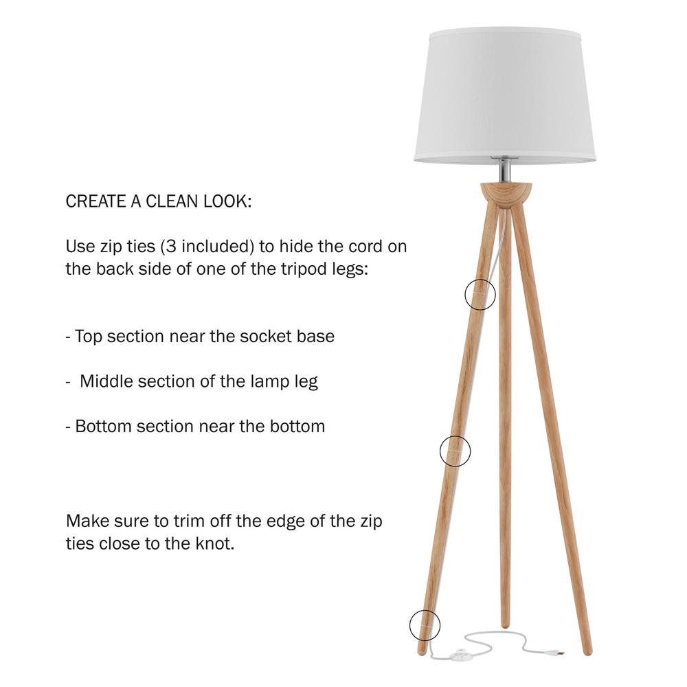 oak floor lamp base
