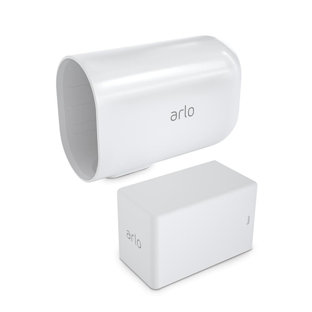 ARLO Ultra and Pro 3 Extended Rechargeable Battery and Housing in White