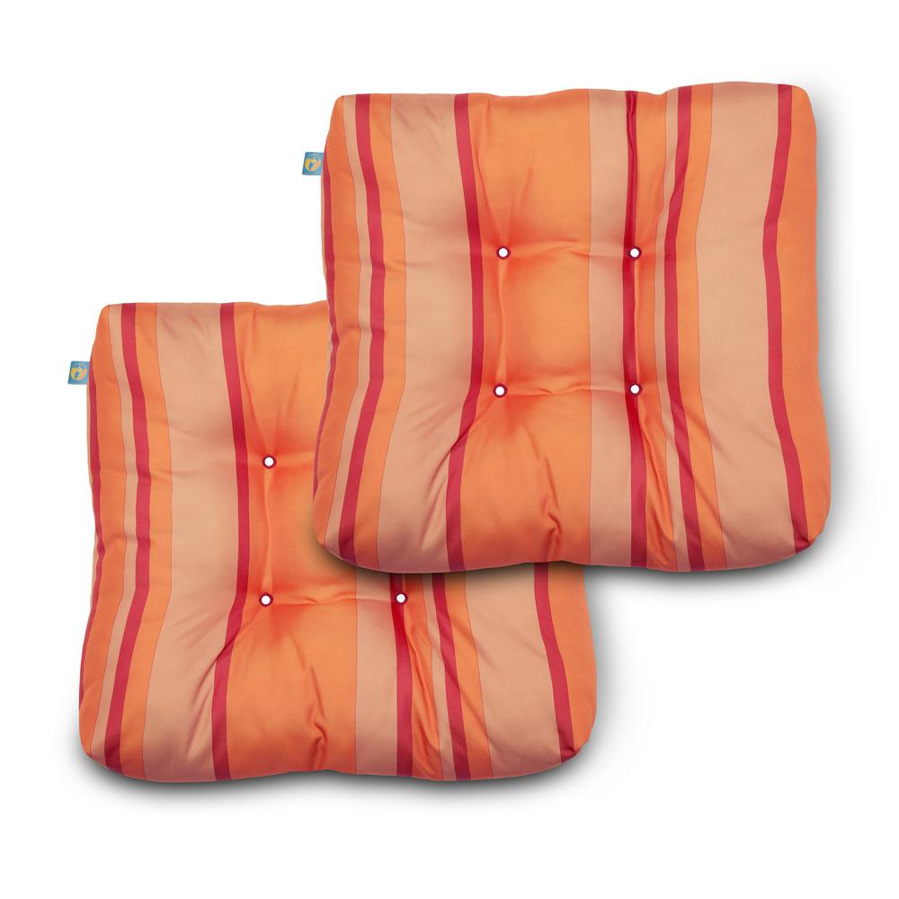 Duck Covers 19 in. x 19 in. x 5 in. Tang Thang Stripe Square Indoor