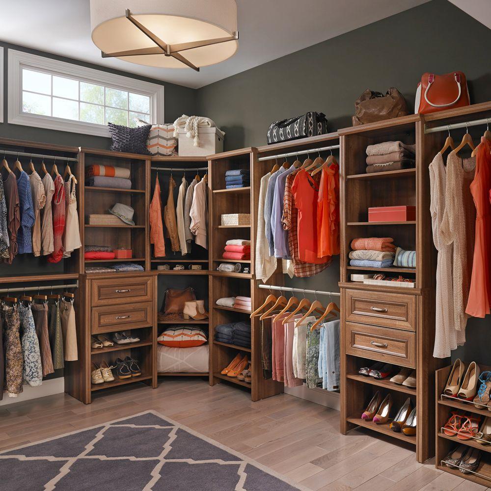 ClosetMaid Impressions 25 inch W. Walnut Deluxe Hutch Closet Kit by ClosetMaid