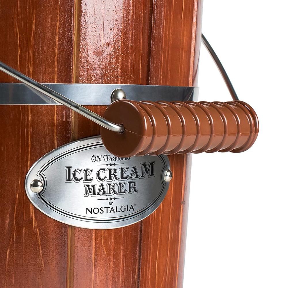 Nostalgia 6 Qt. Ice Cream Maker ICMP600WD The Home Depot