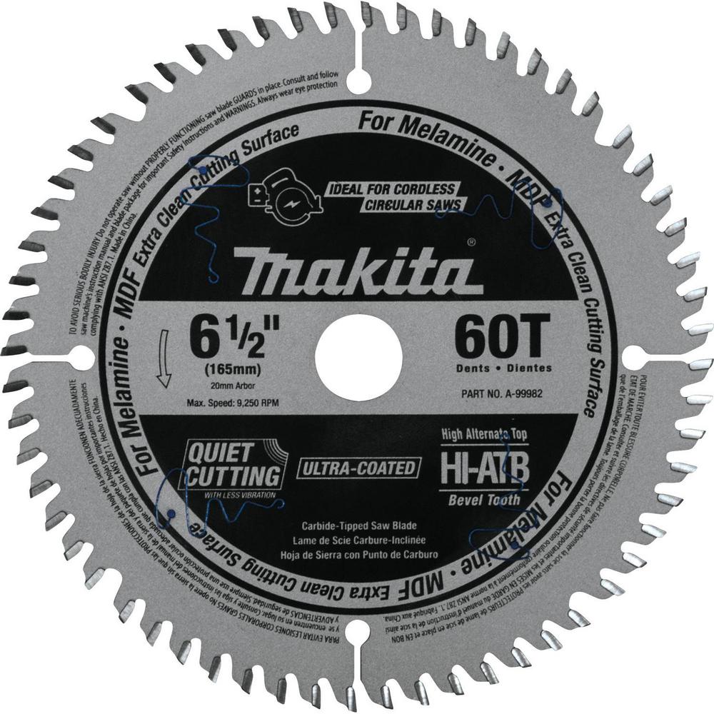 Laminate Circular Saw Blades The Home Depot 60t Atb Carbide Tipped Cordless Plunge Saw