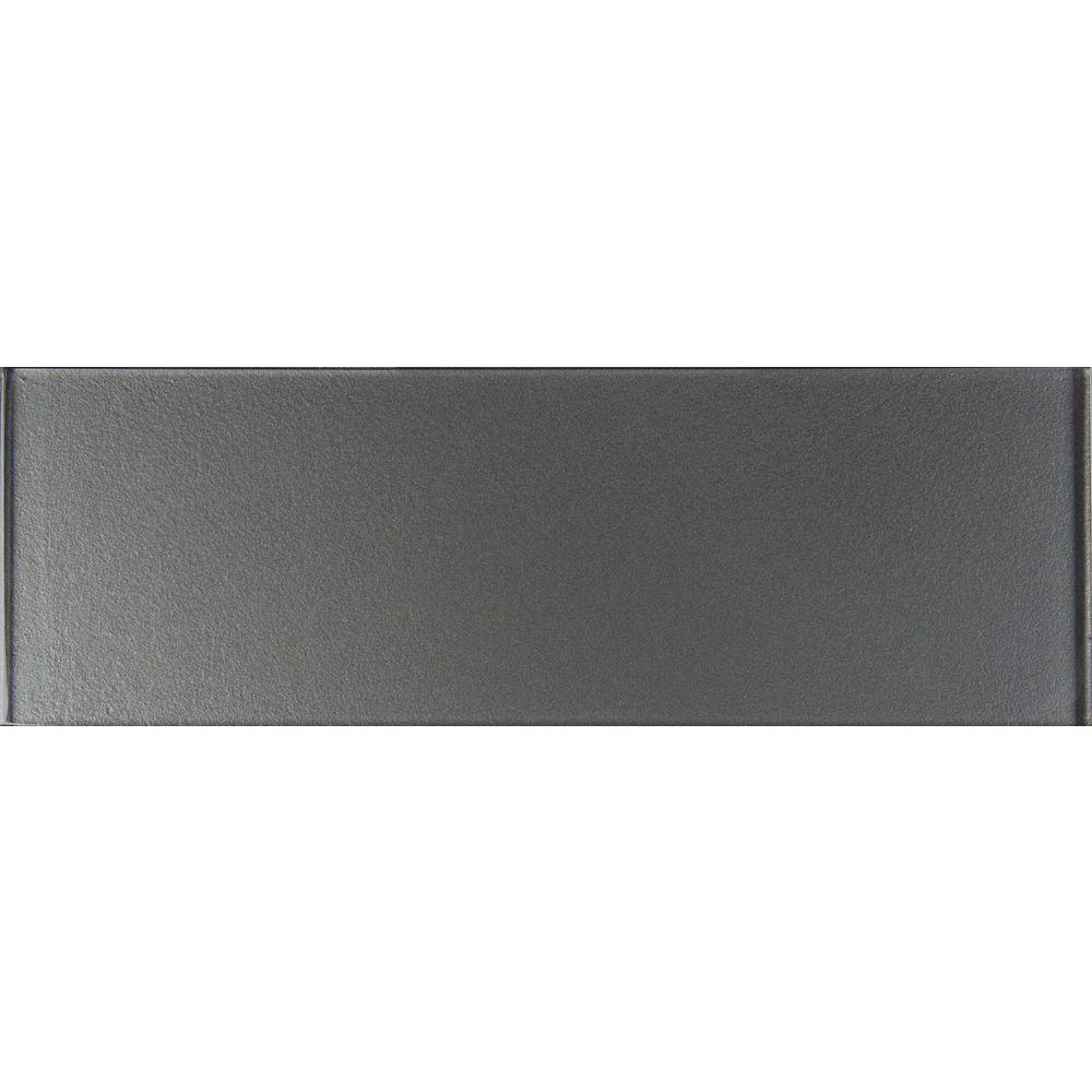 Msi Metallic Gray 4 In X 12 Gl Wall Tile 5 Sq Ft Case Msi Metallic Gray 4 In X 12 Gl Wall Tile 5 Sq