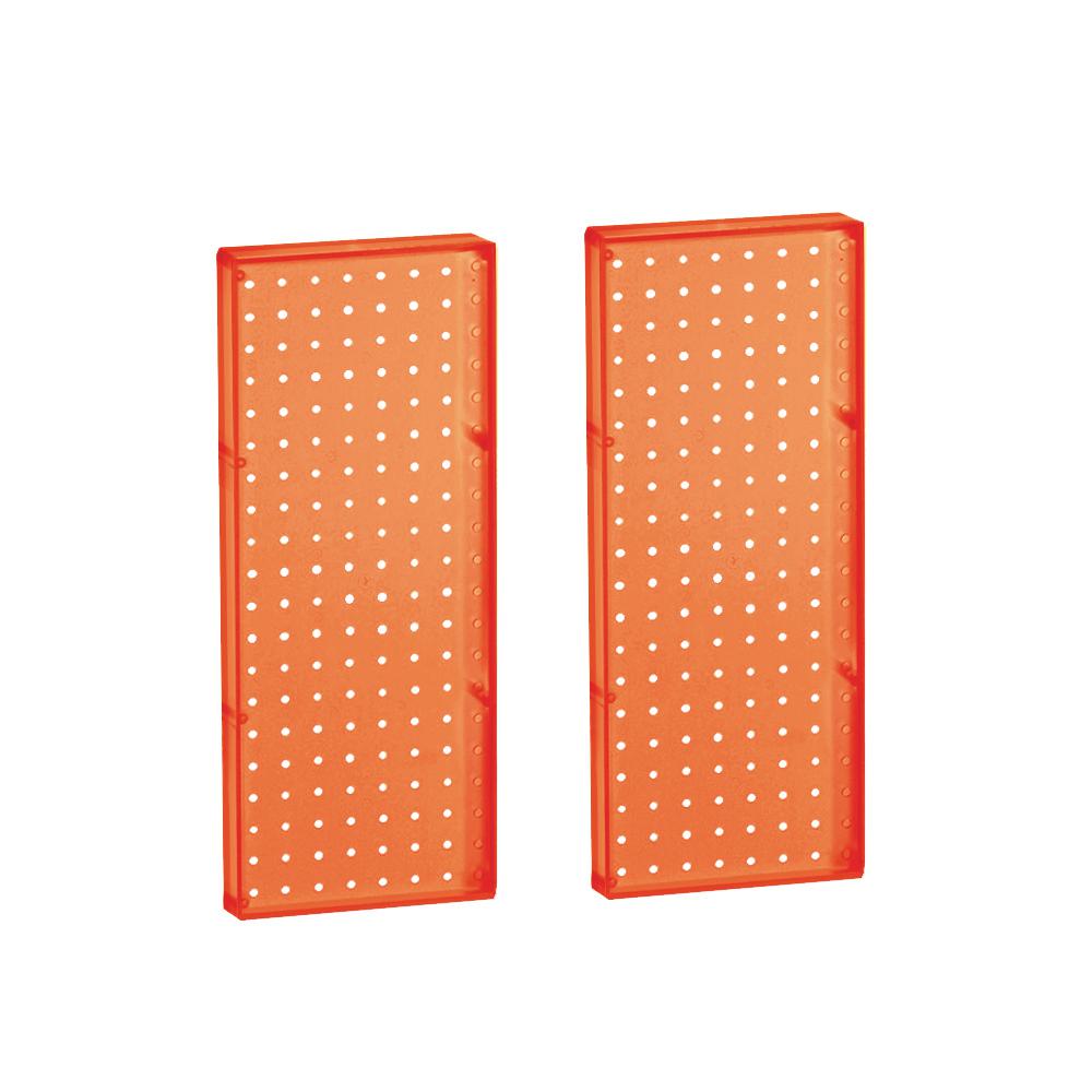Azar Displays 20.625 in H x 8 in W Pegboard Orange Styrene One Sided