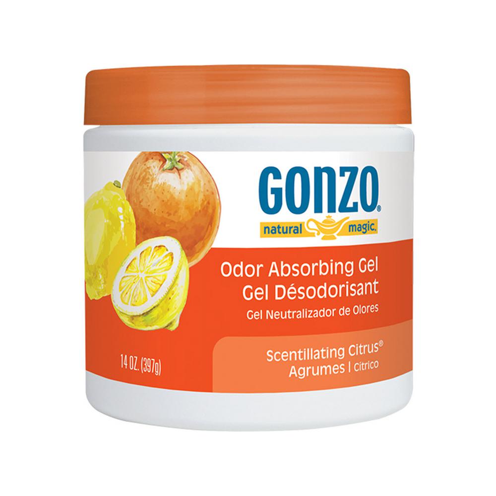 Gonzo Natural Magic 14 oz. Scentillating Citrus Odor Absorbing Gel