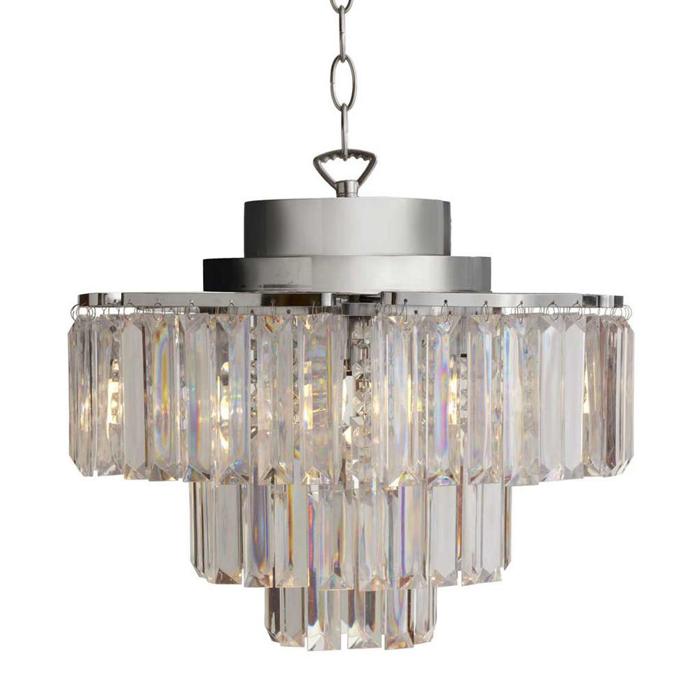 River Of Goods 15 Watt Chrome Integrated Led Pendant 14884s The River Of Goods 15 Watt Chrome Integrated Led Pendant