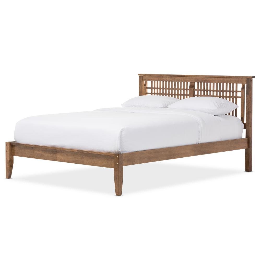 Beds Headboards Bedroom Furniture The Home Depot Loafey Um Brown King Platform Bed