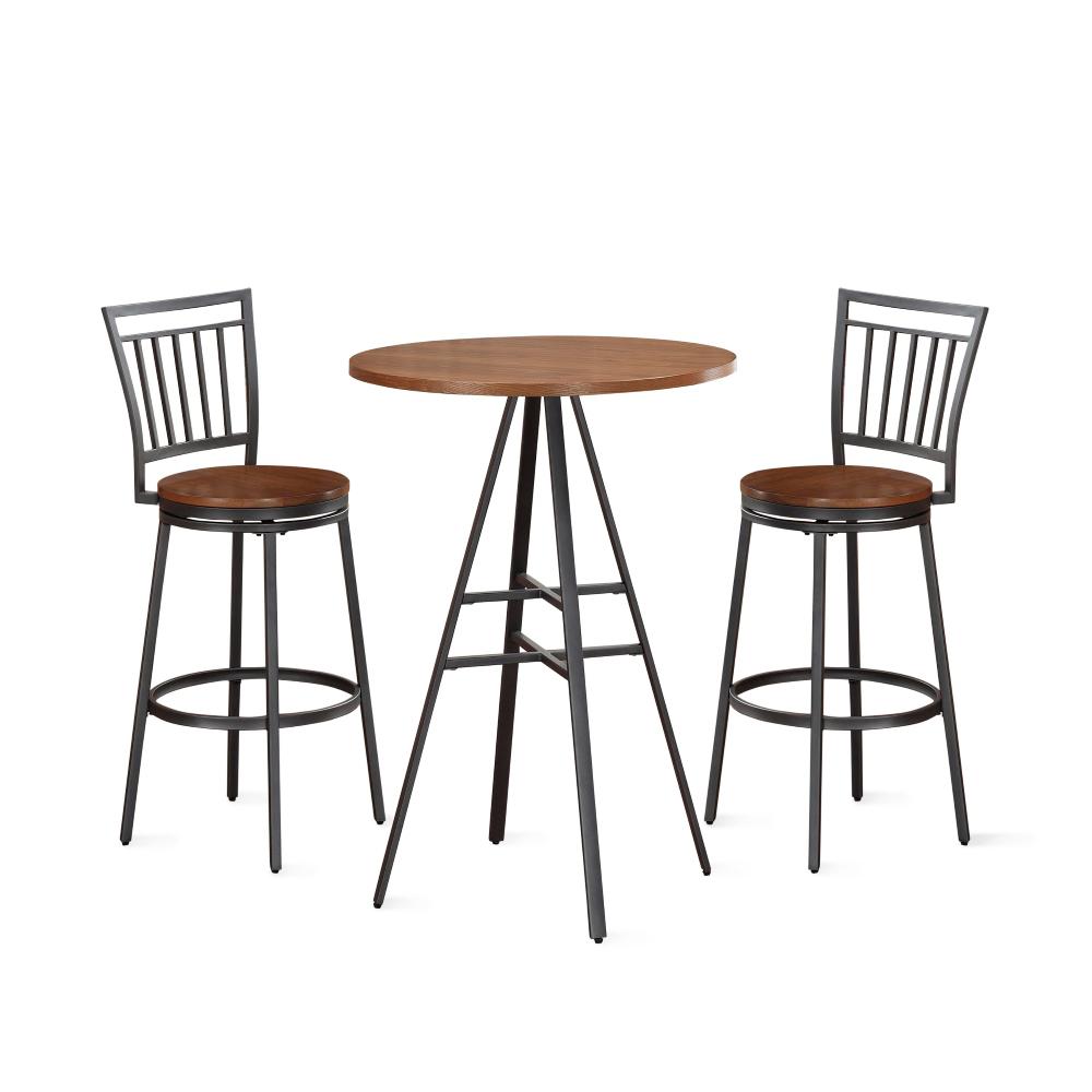 Golden Oak Kitchen Dining Room Furniture The Dining Room Sets 2 Compare Filmore 3 Piece Golden Oak 42 In H Pub Set