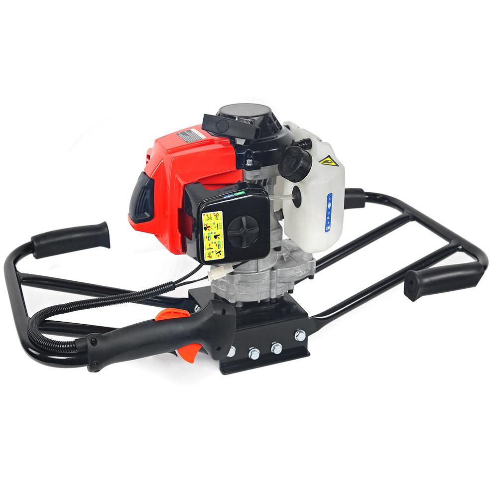 Xtremepowerus 63 Cc V Type 2 Man Dual Gasoline Powerhead Auger 81008 The Home Depot