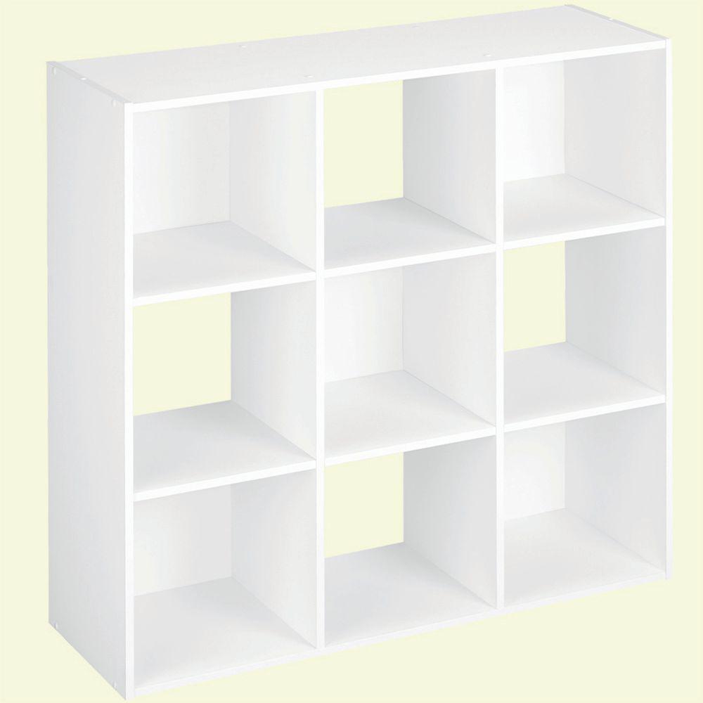 Closetmaid 36 In W X 36 In H White Stackable 9 Cube Organizer