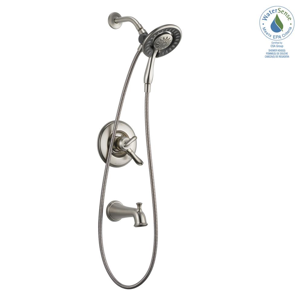 Delta Linden In2ition 1 Handle Tub And Shower Faucet Trim Kit In