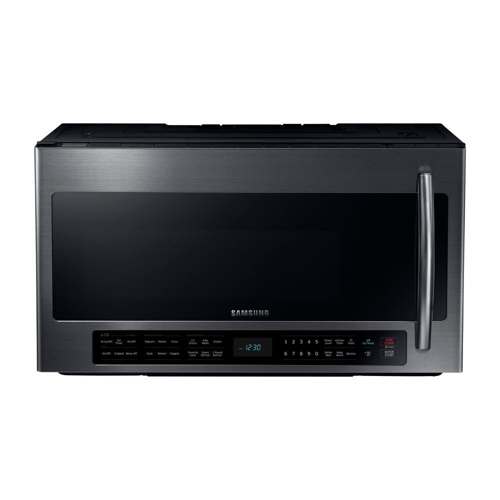 Samsung 30 In 2 1 Cu Ft Over The Range Microwave Black Samsung 30 In 2 1 Cu Ft Over The Range Microwave Black Stainless