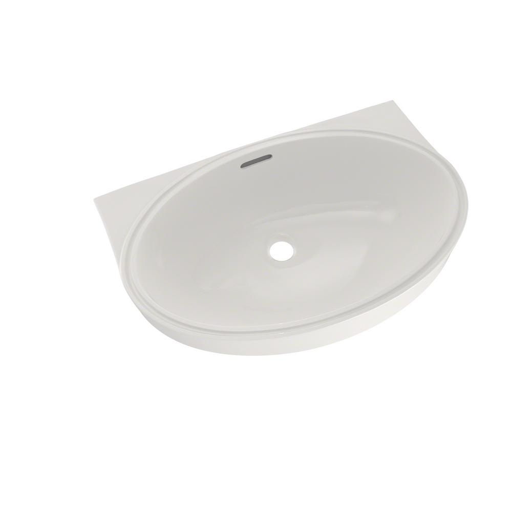 TOTO 22 in. Oval Undermount Bathroom Sink with CeFiONtect