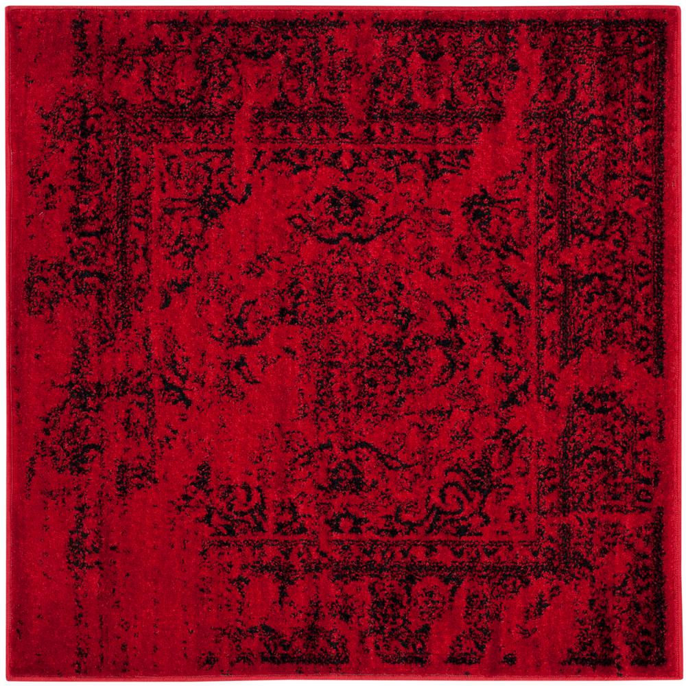 Safavieh Adirondack Red Black 8 Ft X Square Area Rug