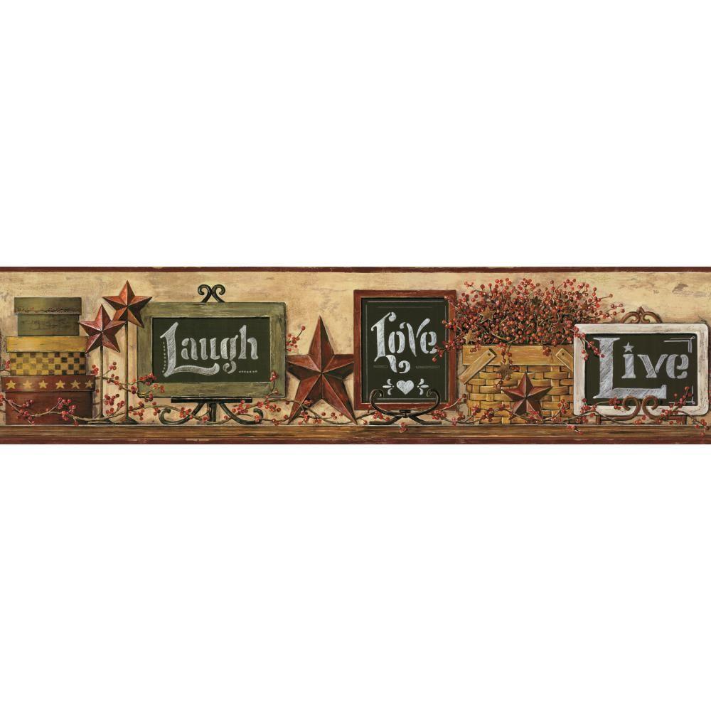 Farm Country Border Wallpaper Home Decor The Depot Country Keepsakes Chalkboard Shelf Wallpaper Border