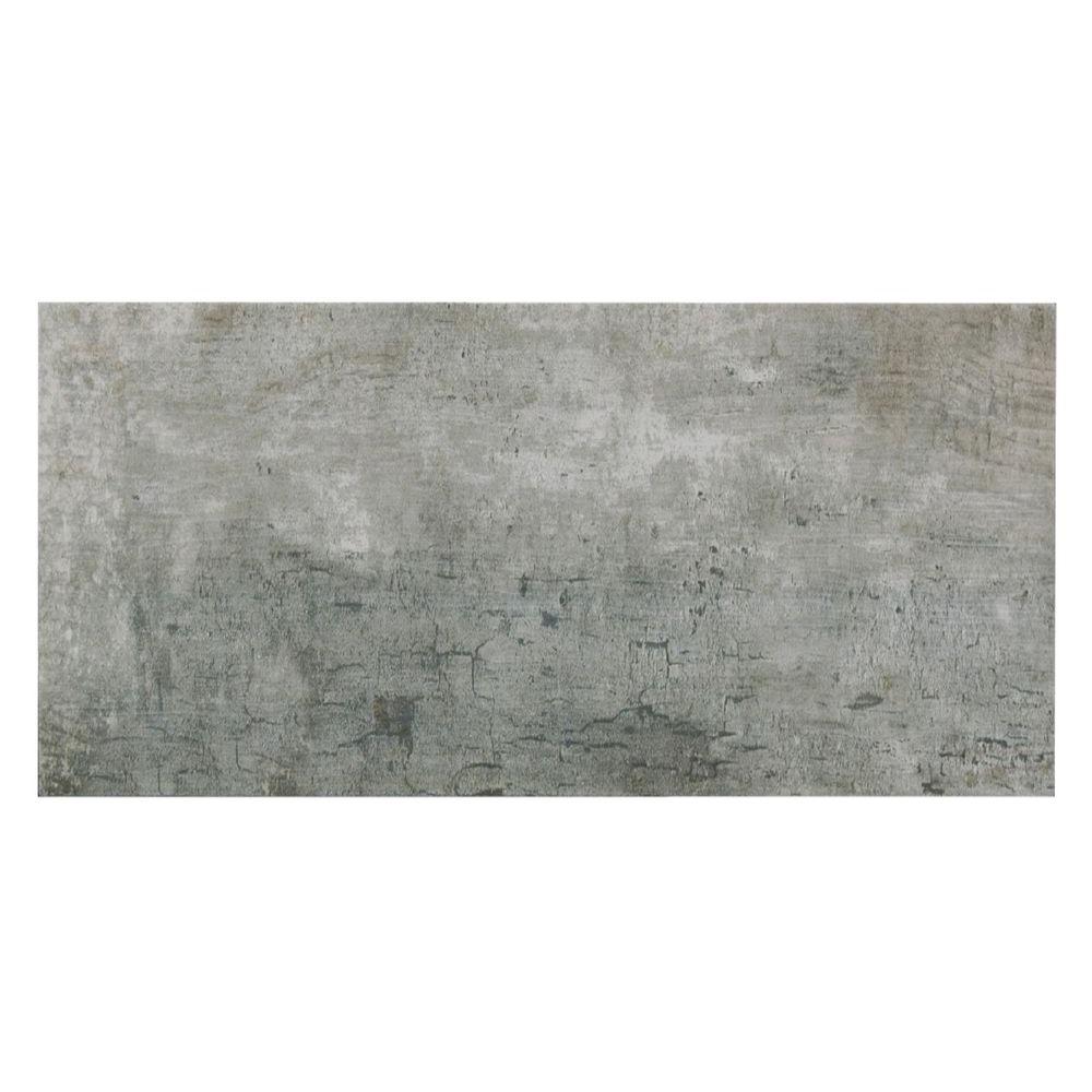 MONO SERRA Tune Grigio 12 in. x 24 in. Porcelain Floor and Wall ...