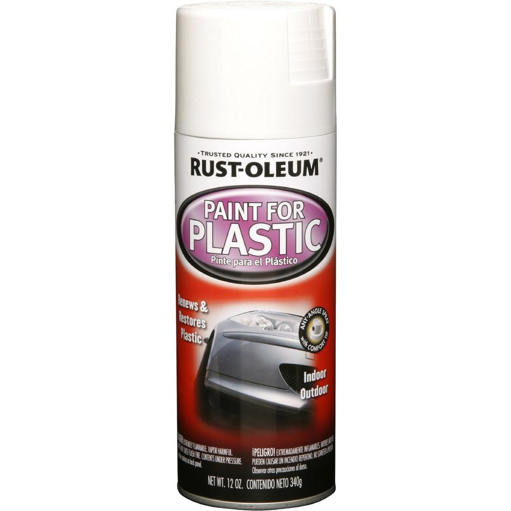 RustOleum Automotive 12 oz. White Spray Paint for Plastic (6Pack
