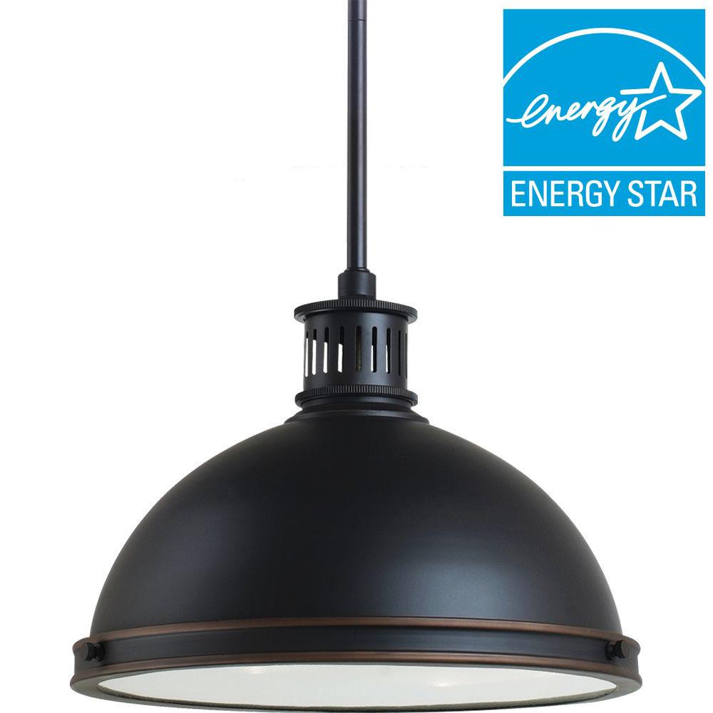 Sea Gull Lighting Pratt Street Metal 13 In W 2 Light Autumn Bronze Sea Gull Lighting Pratt Street Metal 13 In W 2 Light Autumn Bronze Pendant