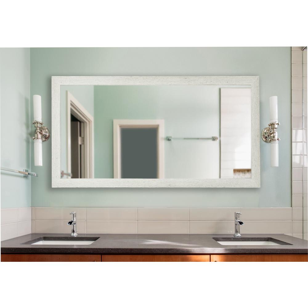 64 in. x 35 in. white washed antique vanity xl mirror-dv059s - the