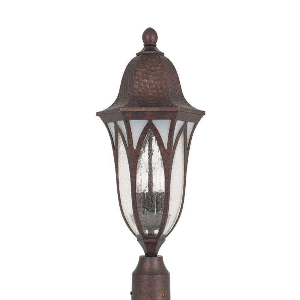 Designers Fountain Berkshire 3 Light Burnished Antique Copper Outdoor Post Lantern