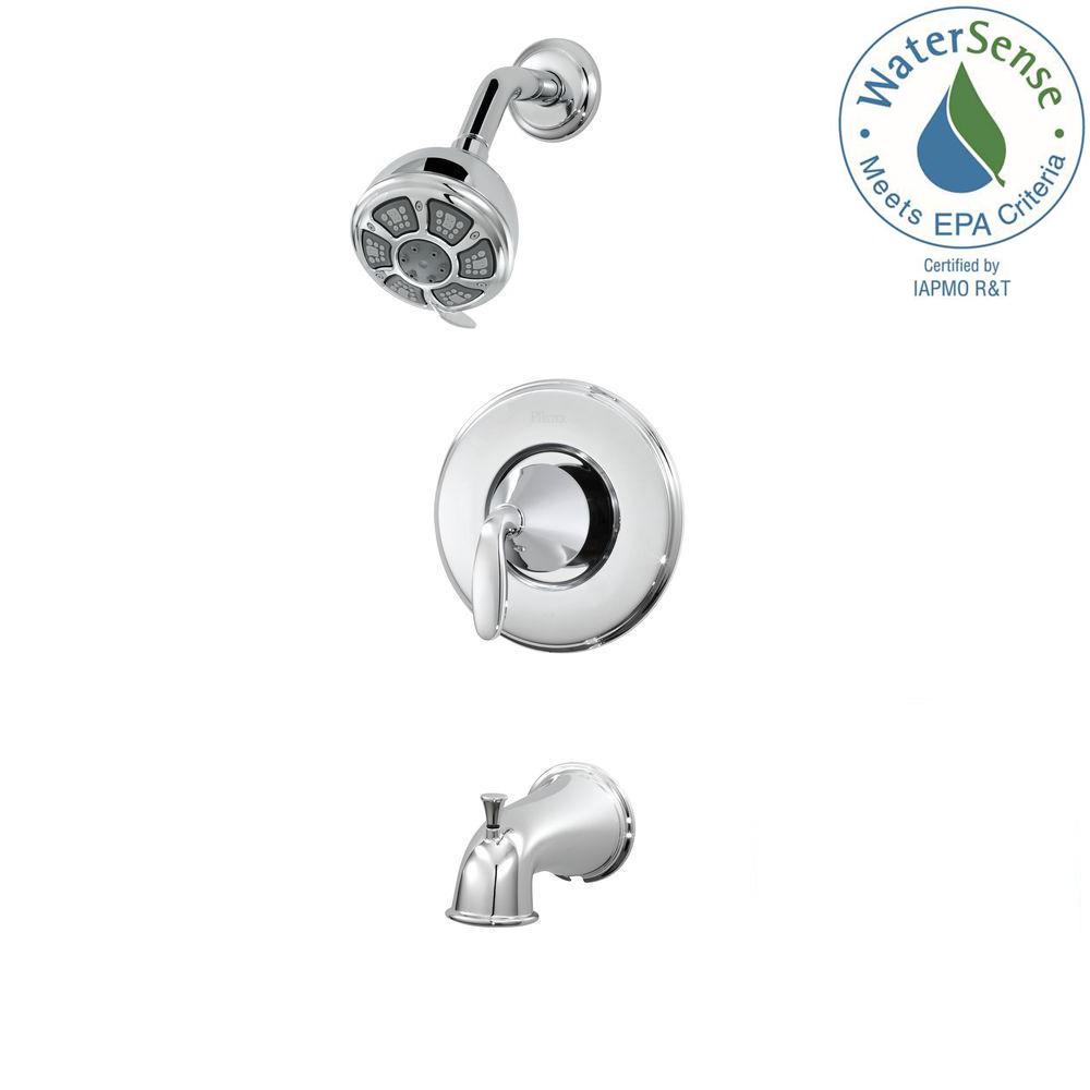 Pfister Pasadena Single Handle 3 Spray Tub And Shower Faucet In Pfister Pasadena Single Handle 3 Spray Tub And Shower Faucet In Polished Chrome