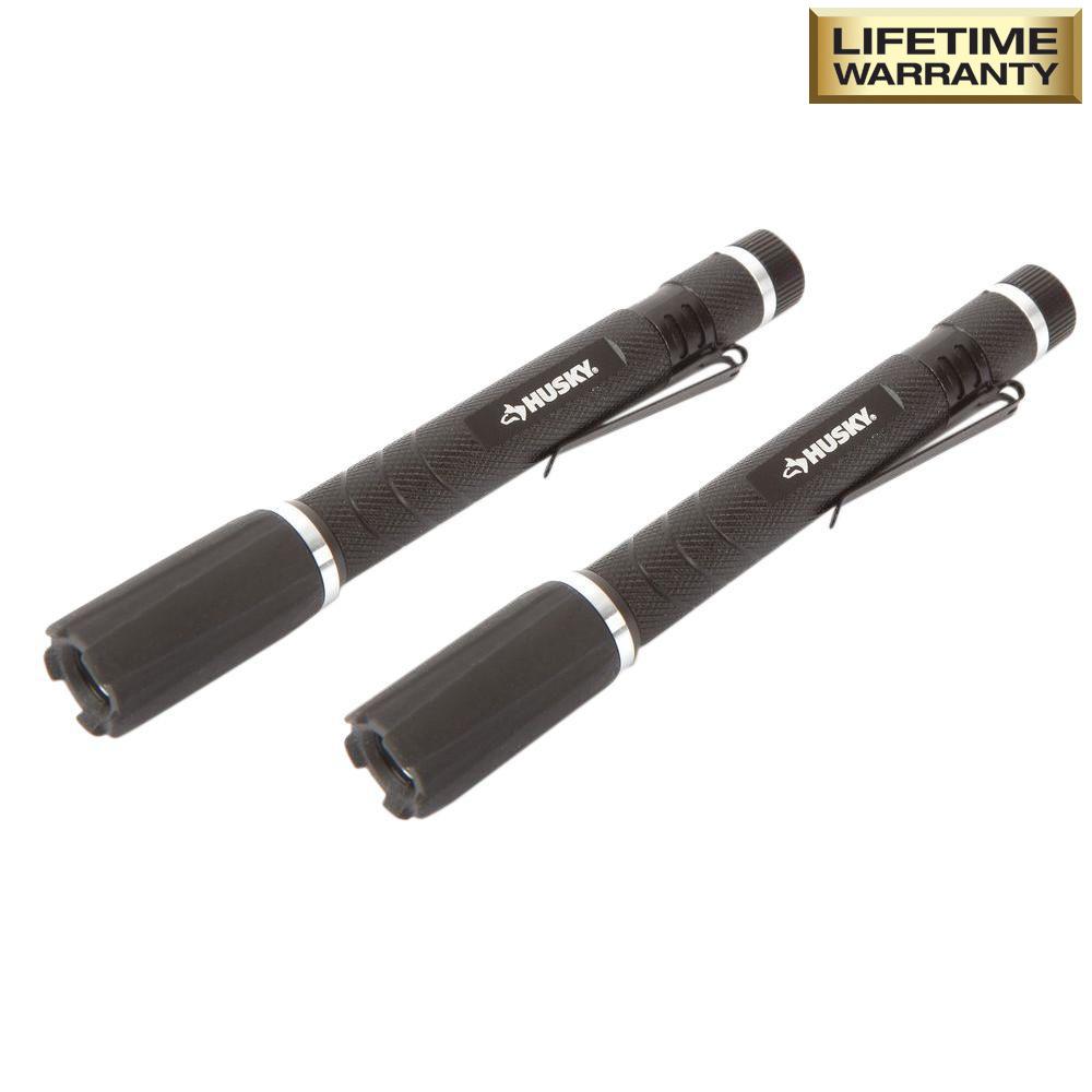 Husky Flashlights Accessories The Home Depot 2aaa Led 60 Lumen