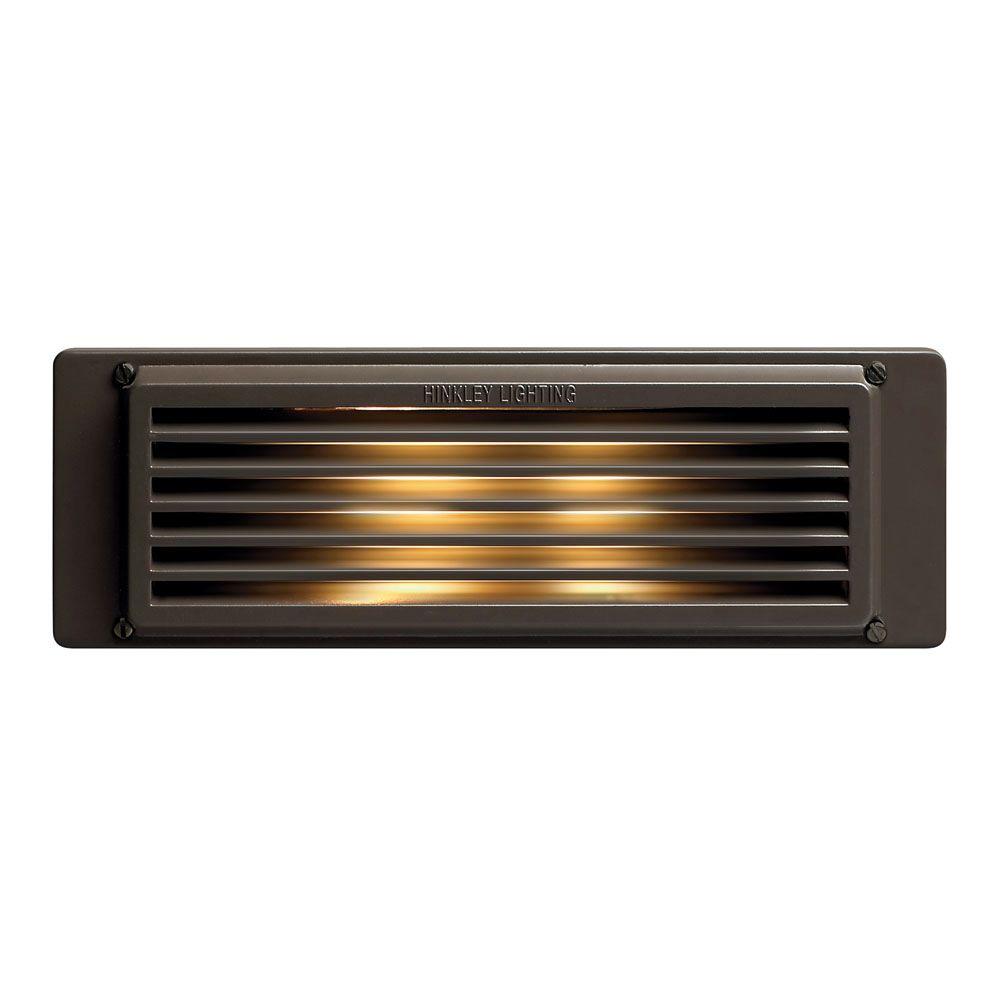 Hinkley Lighting 8 in. 3.8Watt LED Bronze Step and Stair Deck Light59024BZLED The Home Depot