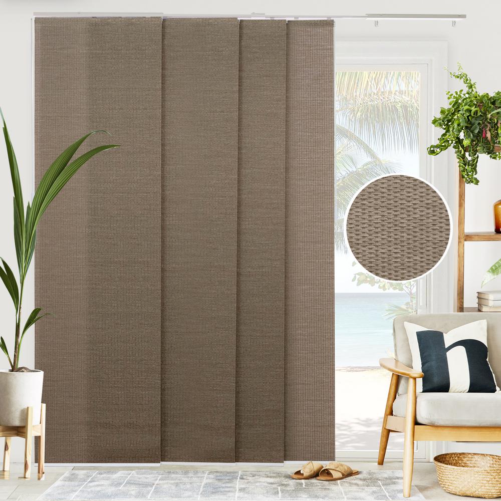 CHICOLOGY Woven Adjustable Sliding Panel Track Blind