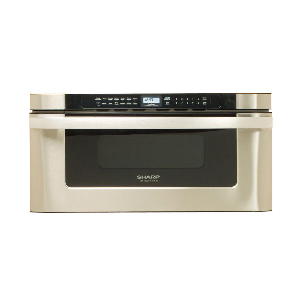 Sharp 30 in. W 1.2 cu. ft. BuiltIn Microwave Drawer in Stainless Steel