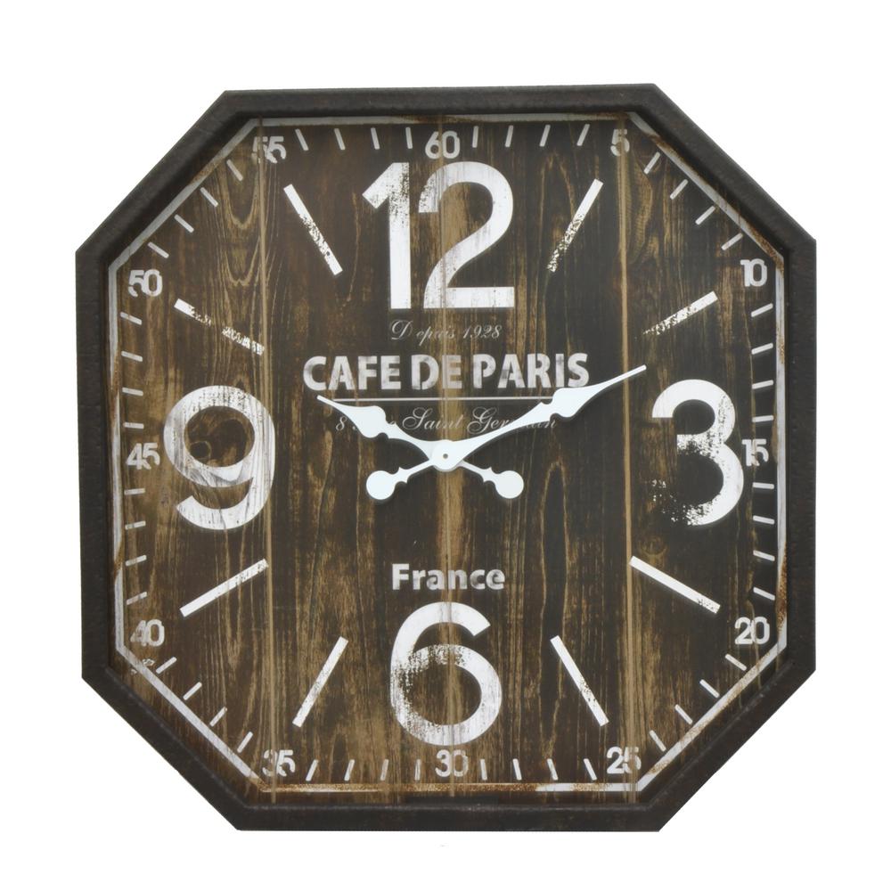 Black Metal Frame Wall Clock